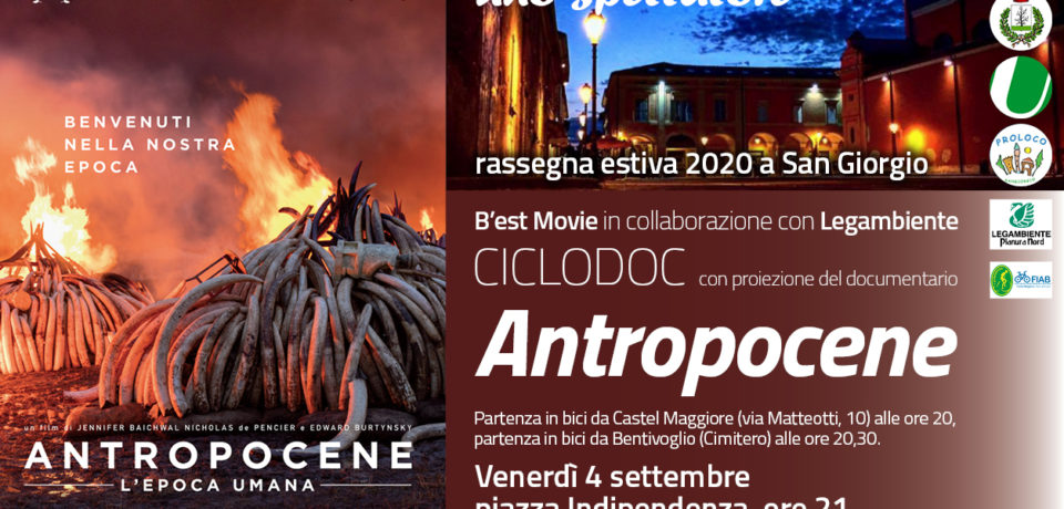 Biciclettata e film Antropocene – L’epoca umana